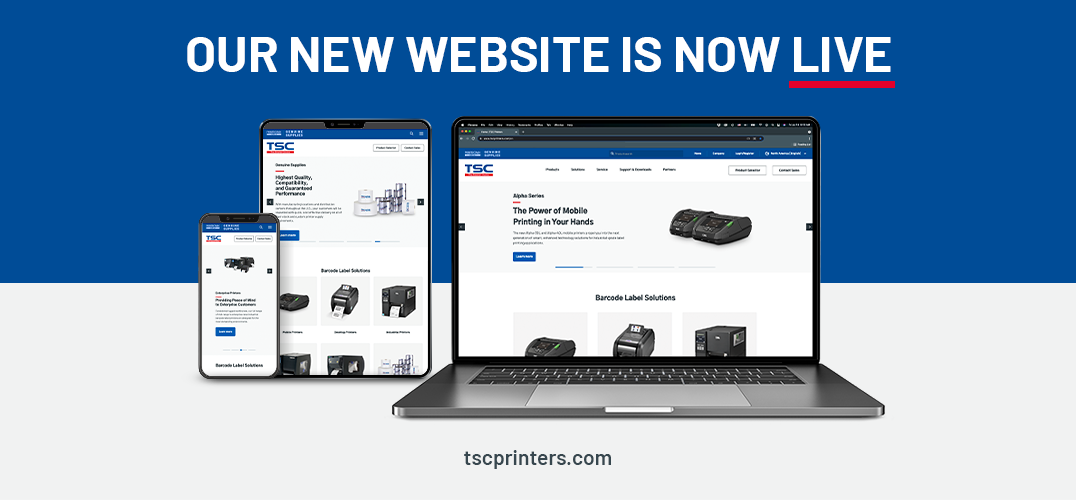 Nouveau site Web — TSCPrinters.com — Centralise les ressources sur les imprimantes TSC, les imprimantes à identification automatique Printronix et les fournitures d'origine dans un seul point de contact