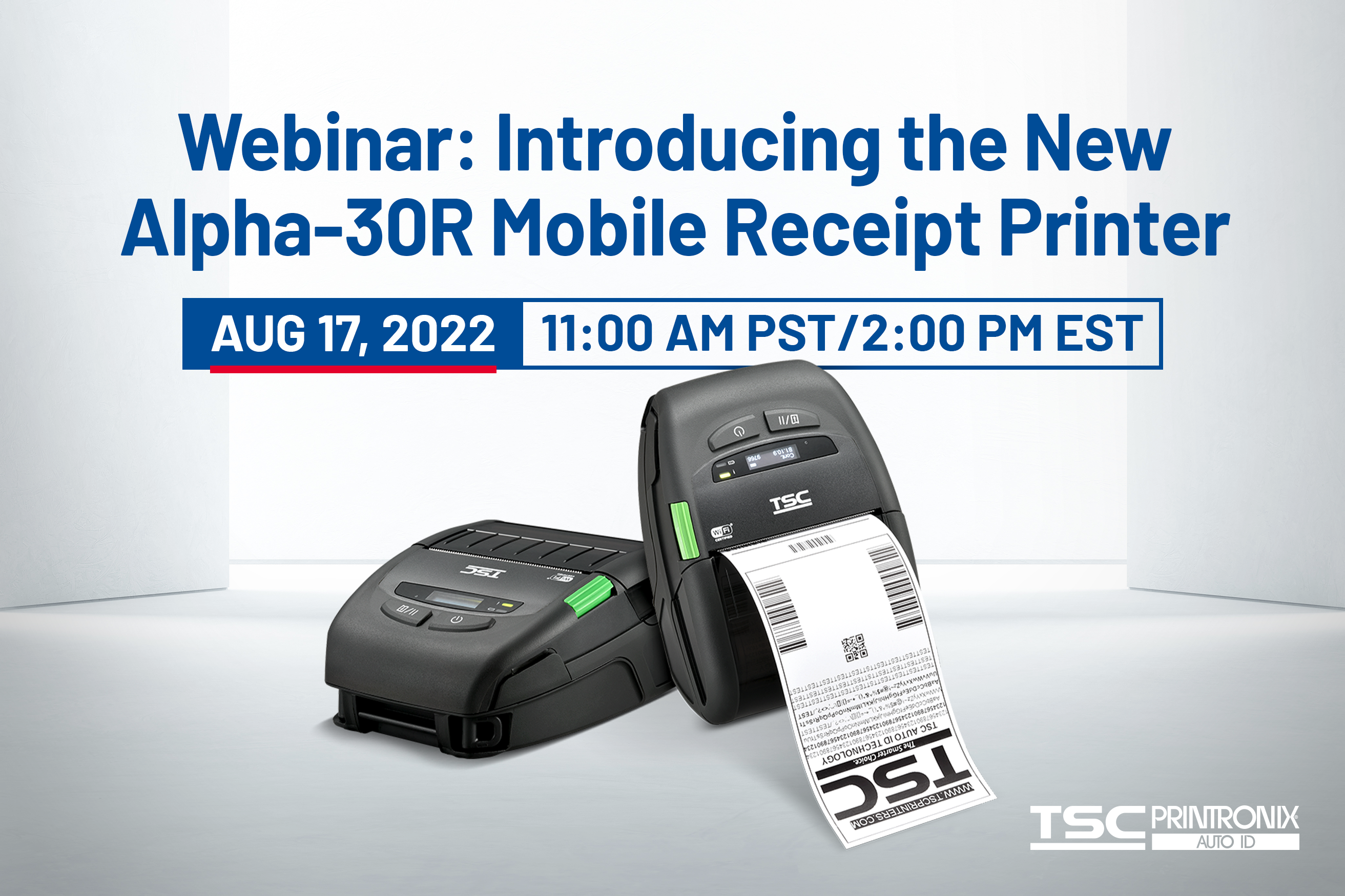 Webinar: Introducing the New Alpha-30R Mobile Label and Receipt Printer