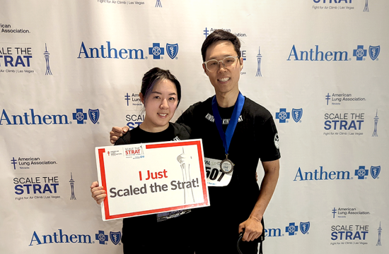 Meet our Graphic Designer, Hanna Ko, Who Scaled the Strat Hotel for the American Lung Association 