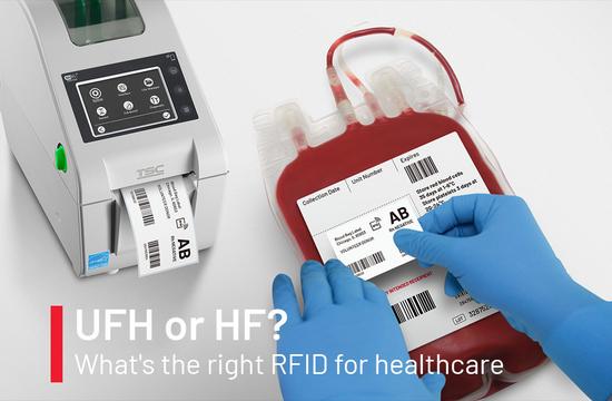 What’s the right RFID for patient wristbands and blood bag labels? UHF or HF?