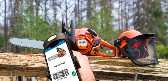Chainsaw's RFID being scanned in the forest